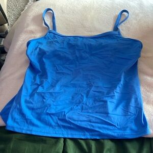 Blue swim top
